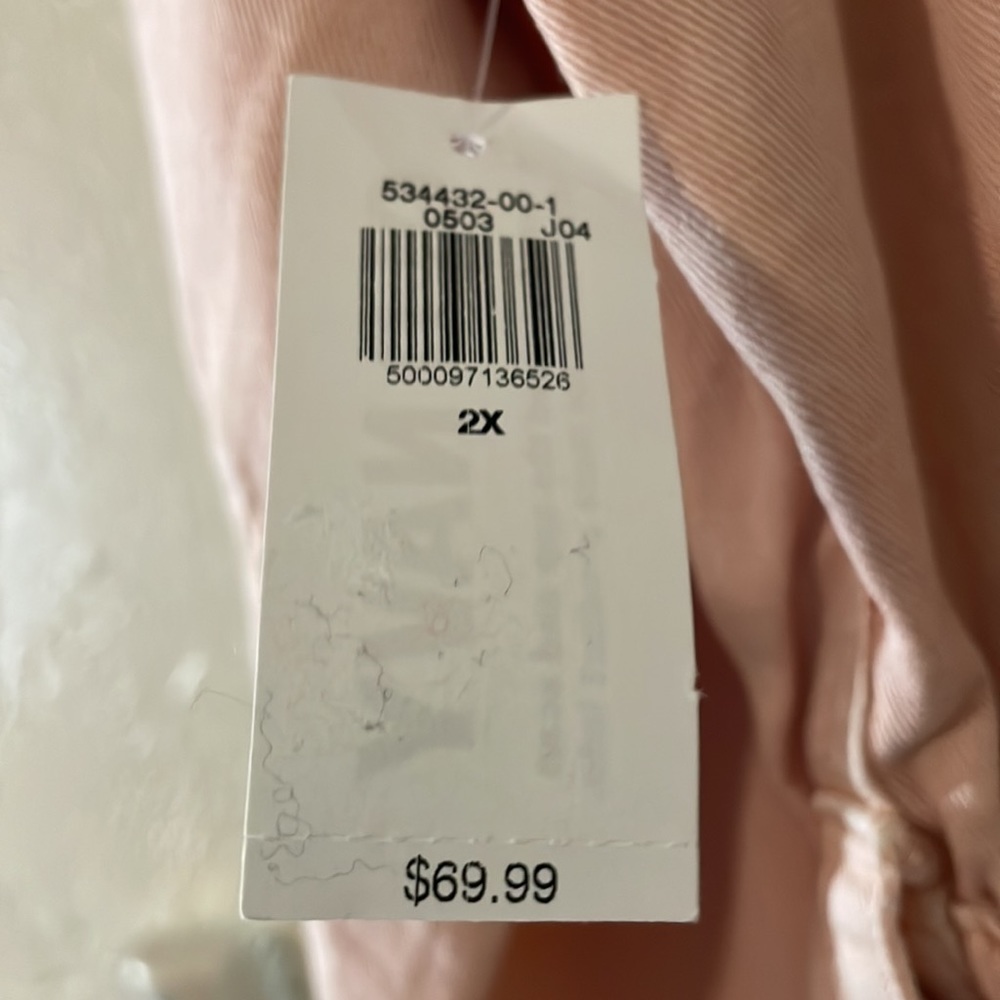 Old Navy light Peach Denim Jumpsuit, 2X - Picture 13 of 13